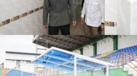 Gubernur Sumatera Utara Bobby Nasution meninjau Stadion Mini Pancing untuk memastikan kesiapan venue pendukung AFF U-19 2026 yang akan digelar pada Juni mendatang, Minggu (10/5/2026).