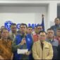 Ketua Umum DPP GAMKI Sahat Sinurat membacakan tiga poin penting dalam pernyataan pers bersama 20 Ormas Kristen di Sekretariat GAMKI Jl. Menteng, Jakarta.