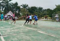Pertandingan futsal Fiesta PGSD 2026 di Universitas HKBP Nommensen Pematangsiantar berlangsung semakin sengit. Empat tim berhasil memastikan langkah ke babak semifinal. Foto:Sordahcom/Fernando Sirait