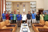 Wali Kota Pematangsiantar, Wesly Silalahi menerima Pengurus Caretaker Komite Nasional Pemuda Indonesia (KNPI) Kota Pematangsiantar  di ruang kerja wali kota, Jalan Merdeka, Rabu, (6/5/2026).