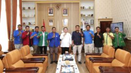 Wali Kota Pematangsiantar, Wesly Silalahi menerima Pengurus Caretaker Komite Nasional Pemuda Indonesia (KNPI) Kota Pematangsiantar  di ruang kerja wali kota, Jalan Merdeka, Rabu, (6/5/2026).
