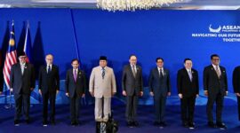 Presiden Republik Indonesia Prabowo Subianto bersama para pemimpin Negara pada KTT Khusus BIMP-EAGA yang berlangsung di Cebu, Filipina, Kamis (7/5/2026).