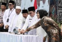 Walikota Pematangsiantar, Wesly Silalahi membuka MTQN ke-58 Kota Pematangsiantar bersama Ketua DPRD dan Wakil Walikota serta tokoh lainya di Lapangan Adam Malik, Rabu (6/5/2026). Foto/Istimewa