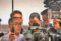 Menteri Pendidikan Tinggi, Sains, dan Teknologi (Mendiktisaintek) Brian Yuliarto, menyampaikan keterangan pers usai diterima Presiden di Istana Merdeka, Jakarta, Senin, 4 Mei 2026. (Foto: BPMI Setpres)