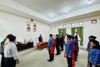 Pemerintah Kabupaten Humbang Hasundutan 
yang dipimpin Sekretaris Daerah Chiristison R Marbun melantik sejumlah pejabat administrator dan pengawas untuk memperkuat kinerja birokrasi. Pelantikan berlangsung di Kantor BKPSDM Humbang Hasundutan Selasa, (5/5/2026). Foto/Istimewa