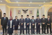 Pdt. Dr. Haposan Silalahi, M.Th resmi dilantik oleh Menteri Agama RI Prof. Dr. KH. Nasaruddin Umar, M.A. sebagai Rektor Institut Agama Kristen Negeri Tarutung periode 2026–2030.