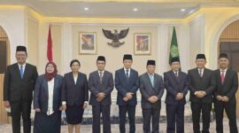 Pdt. Dr. Haposan Silalahi, M.Th resmi dilantik oleh Menteri Agama RI Prof. Dr. KH. Nasaruddin Umar, M.A. sebagai Rektor Institut Agama Kristen Negeri Tarutung periode 2026–2030.