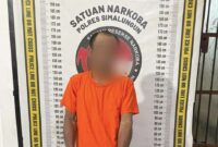 Pengedar Sabu yang diamankan Satuan Narkoba Polres Simalungun. (Foto/Istimewa)