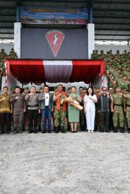 Bupati dan Forkopimda Humbahas Sambut Danyonif TP 955/Hoda Sihapaspili