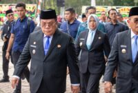 Wali Kota Pematangsiantar Wesly Silalahi saat mengikuti Upacara Peringatan Hari Kesaktian Pancasila Tingkat Provinsi Sumatera Utara di Bandar Betsy, Kamis (1/10/2026).